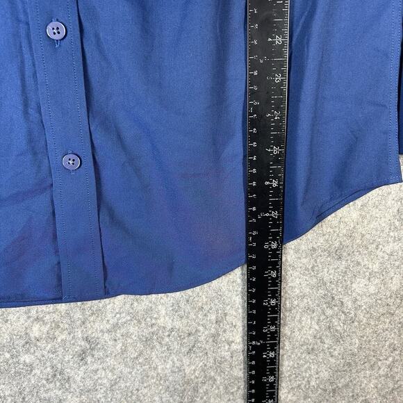 Twillory Shirt Mens Medium Tailored Fit Performance Button Down Blue Golf Preppy - Picture 6 of 9